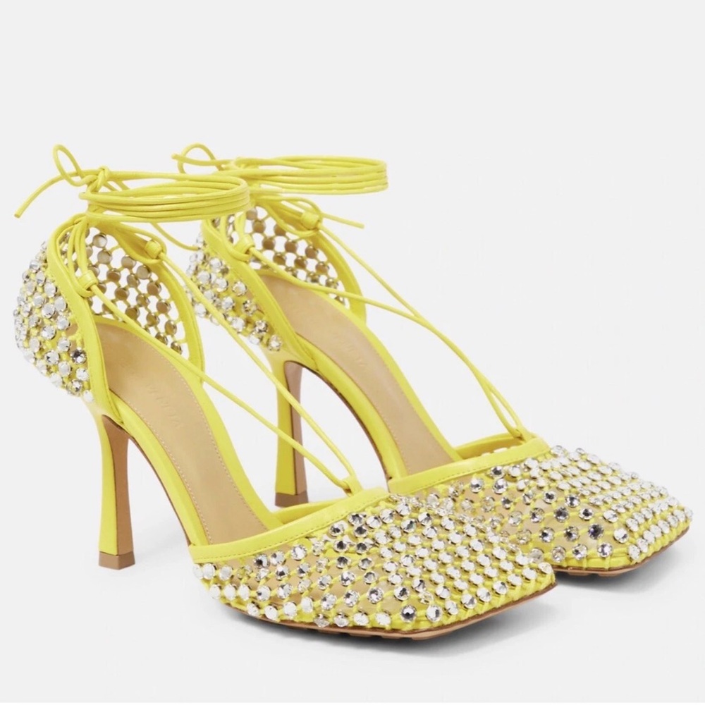 Bottega Veneta Sparkle Stretch Sandals